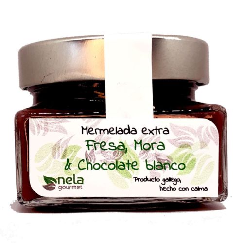 Mermelada De Fresa, Mora & Chocolate Blanco - VEGANA